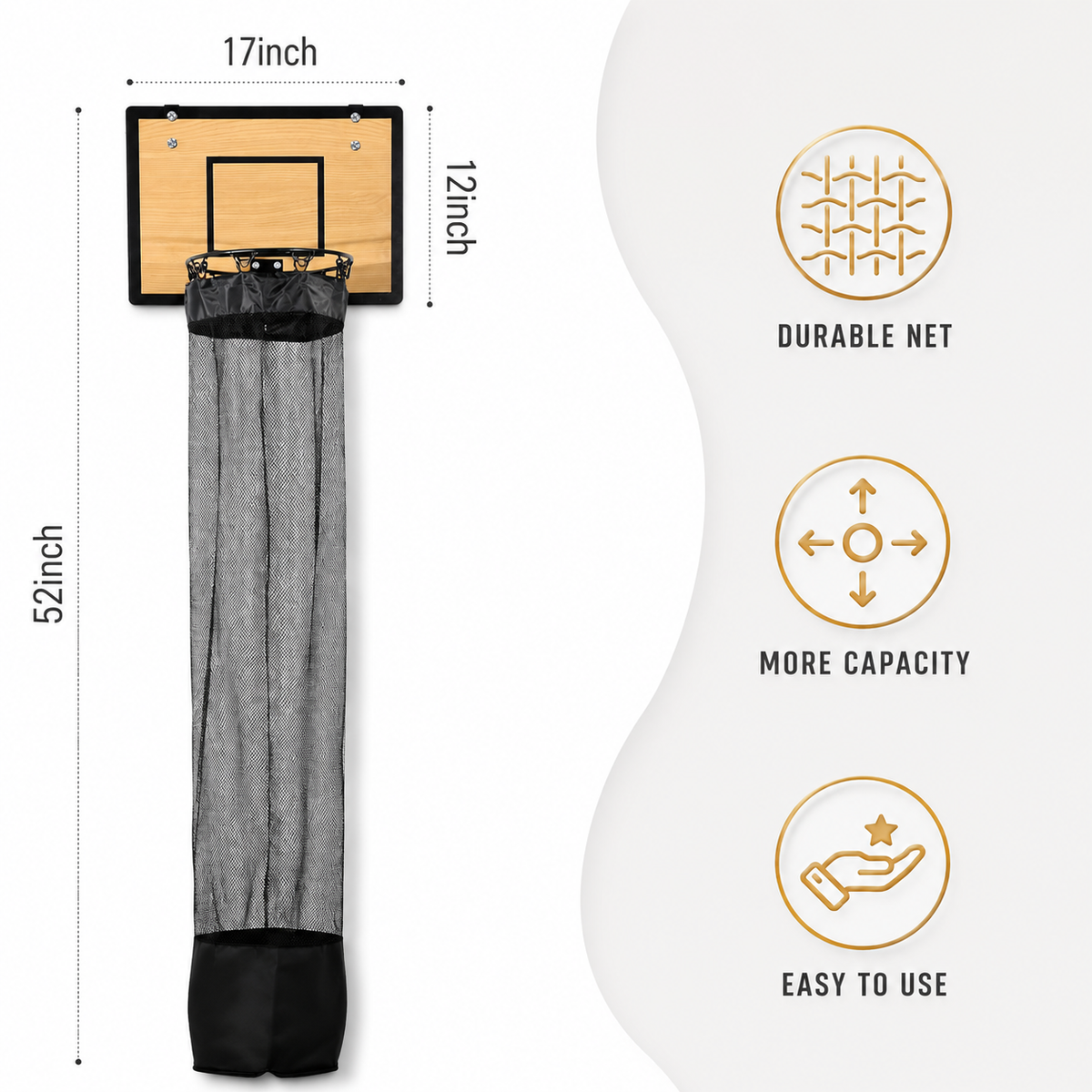 Basketball Hoop Laundry Hamper
